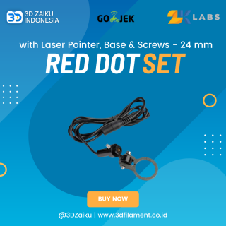 ZKLabs CO2 Laser Red Dot Set with Laser Pointer and Base and Screws - 24 mm